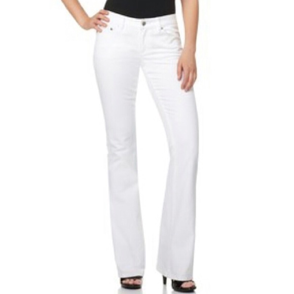 Michael Kors Denim - Michael Kors Petite White Boot Cut Jeans